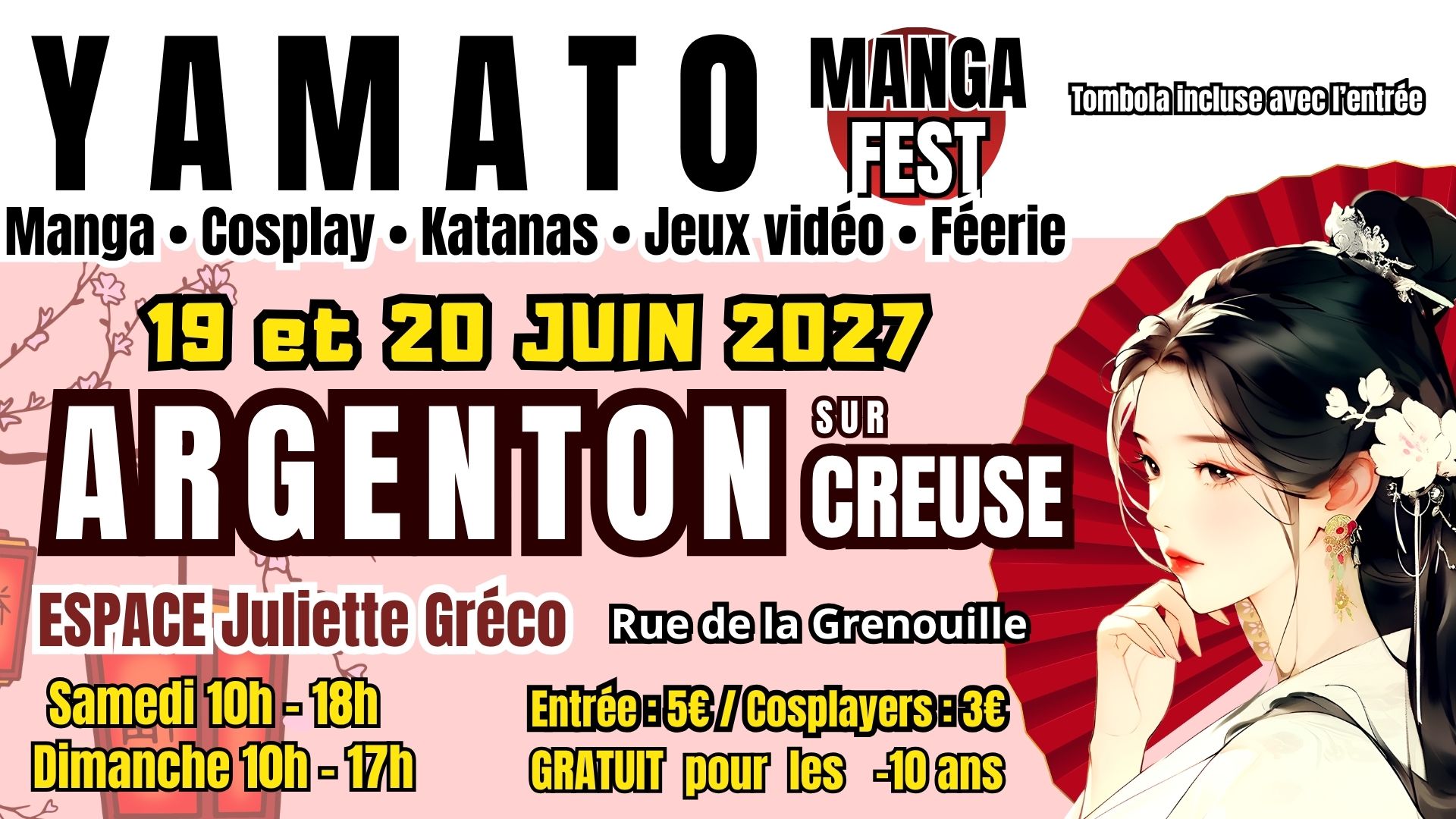 YAMATO MANGA FEST – ARGENTON SUR CREUSE - 19 & 20 JUIN 2027