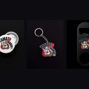 Pack Yamato : badge + porte-clés + décapsuleur